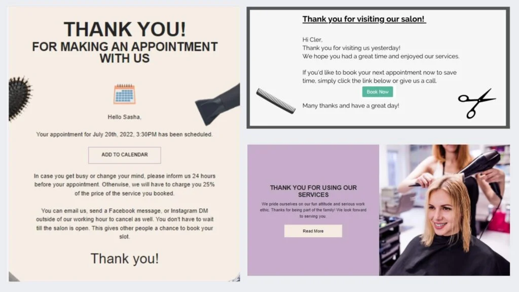 email marketing for salon