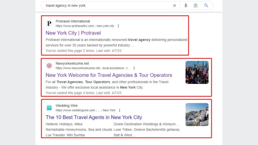 SEO strategy for travel agency