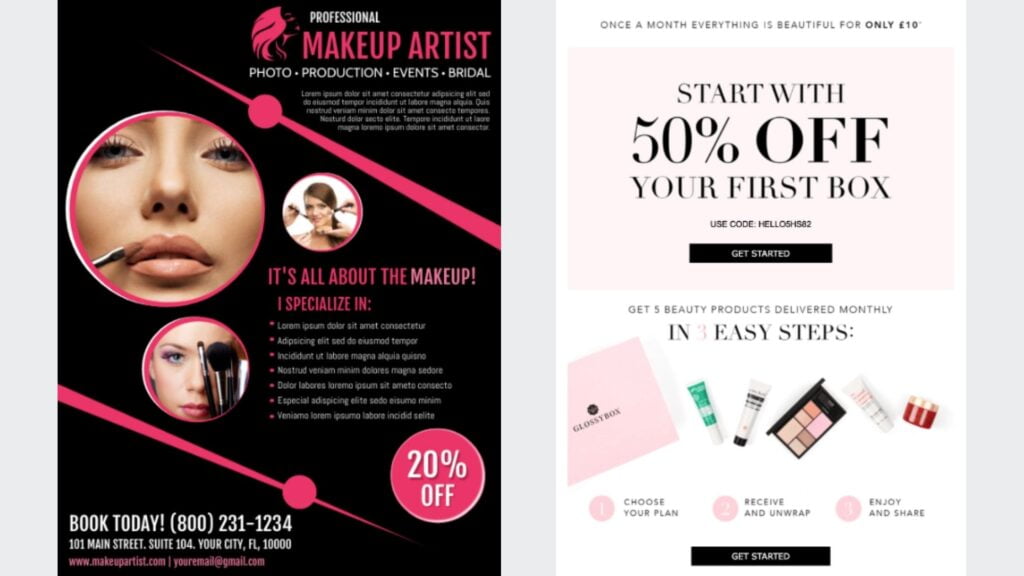 email marketing for makeup artists