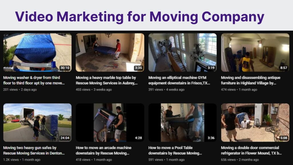video marketing for moving company